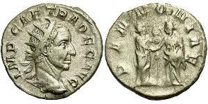 1 Antoninianus Roman Empire (27BC-395) Silver Trajan Decius (201-251)