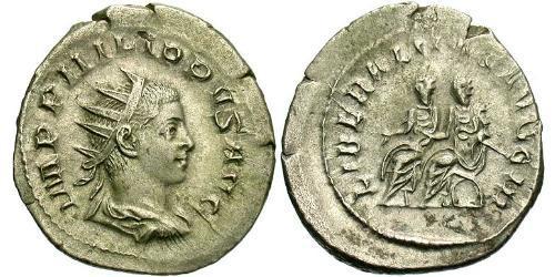 1 Antoninianus Roman Empire (27BC-395) Silver Philip II (237-249)