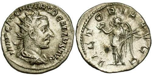 1 Antoninianus Roman Empire (27BC-395) Silver Trebonianus Gallus (206-253)