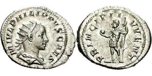 1 Antoninianus Roman Empire (27BC-395) Silver Philip II (237-249)