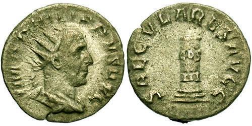 1 Antoninianus Roman Empire (27BC-395) Silver Philip the Arab (204-249)
