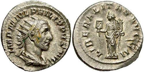 1 Antoninianus Roman Empire (27BC-395) Silver Philip the Arab (204-249)