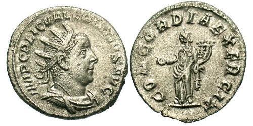 1 Antoninianus Roman Empire (27BC-395) Silver Valerian I (193-260)