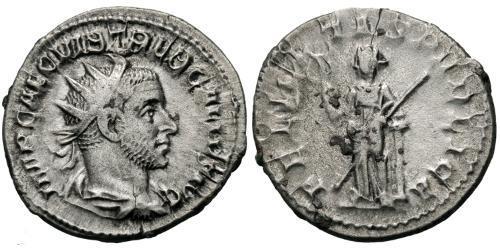 1 Antoninianus Roman Empire (27BC-395) Silver Trebonianus Gallus (206-253)