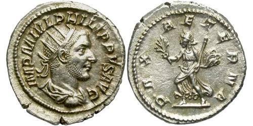 1 Antoninianus Roman Empire (27BC-395) Silver Philip the Arab (204-249)