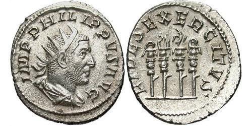 1 Antoninianus Roman Empire (27BC-395) Silver Philip the Arab (204-249)