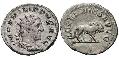 1 Antoninianus Roman Empire (27BC-395) Silver Philip the Arab (204-249)
