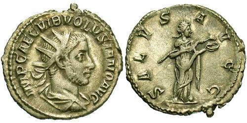 1 Antoninianus Roman Empire (27BC-395) Silver Volusianus (235-253)