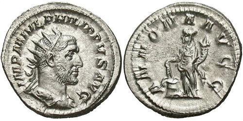 1 Antoninianus Roman Empire (27BC-395) Silver Philip the Arab (204-249)
