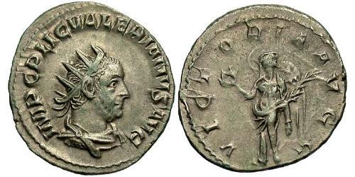 1 Antoninianus Roman Empire (27BC-395) Silver Valerian I (193-260)