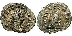 1 Antoninianus Roman Empire (27BC-395)  Gallienus (218-268)