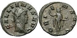 1 Antoninianus Roman Empire (27BC-395)  Gallienus (218-268)