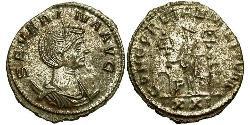 1 Antoninianus 羅馬帝國  Ulpia Severina (?-?)