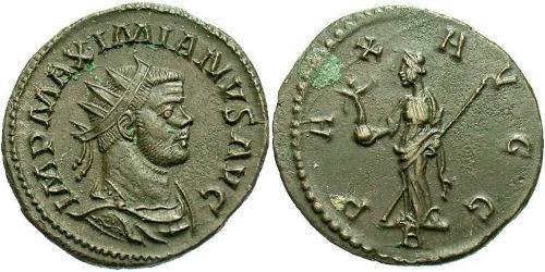 1 Antoninianus 羅馬帝國  Maximianus (250-310)