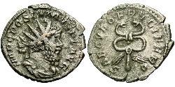 1 Antoninianus Gallic Empire (260-274) 銀 Postumus (260-268)