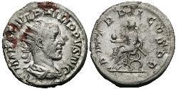 1 Antoninianus 羅馬帝國 銀 Philip the Arab (204-249)