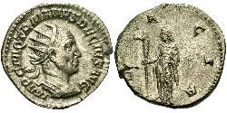 1 Antoninianus 羅馬帝國 銀 Trajan Decius (201-251)