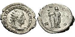 1 Antoninianus 羅馬帝國 銀 Trajan Decius (201-251)