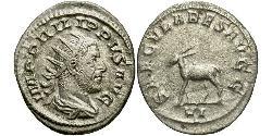 1 Antoninianus 羅馬帝國 銀 Philip the Arab (204-249)