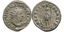 1 Antoninianus 羅馬帝國 銀 瓦勒良