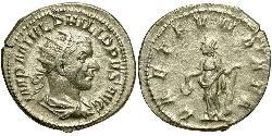 1 Antoninianus 羅馬帝國 銀 Philip the Arab (204-249)