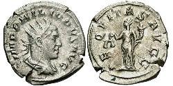 1 Antoninianus 羅馬帝國 銀 Philip the Arab (204-249)