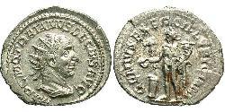 1 Antoninianus 羅馬帝國 銀 Trajan Decius (201-251)