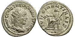 1 Antoninianus 羅馬帝國 銀 Trebonianus Gallus (206-253)