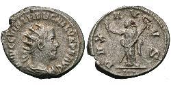 1 Antoninianus 羅馬帝國 銀 Trebonianus Gallus (206-253)