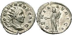 1 Antoninianus 羅馬帝國 銀 Trajan Decius (201-251)