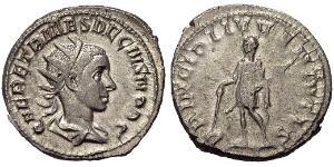 1 Antoninianus 羅馬帝國 銀 Herennius Etruscus (227-251)