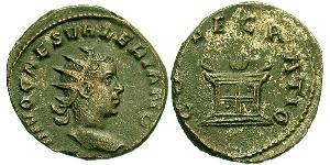 1 Antoninianus 羅馬帝國 銀 Valerian II (?-258)