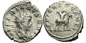 1 Antoninianus 羅馬帝國 銀 Valerian II (?-258)