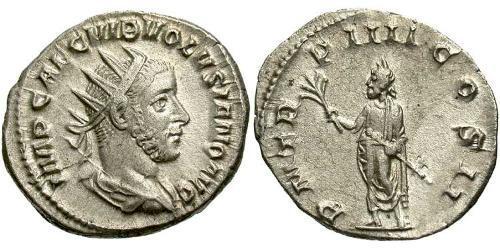 1 Antoninianus 羅馬帝國 銀 Volusianus (235-253)