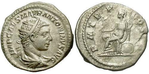 1 Antoninianus 羅馬帝國 銀 埃拉伽巴路斯