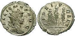 1 Antoninianus 羅馬帝國 銀/銅 加里恩努斯
