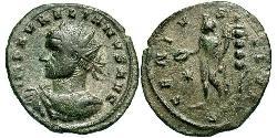 1 Antoninianus 羅馬帝國 銀/銅 奥勒良