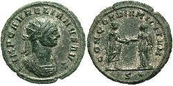 1 Antoninianus 羅馬帝國 銀/銅 奥勒良