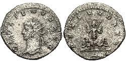 1 Antoninianus 羅馬帝國 銀/銅 加里恩努斯