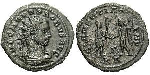 1 Antoninianus 羅馬帝國 銀/銅 Probus (232-282)