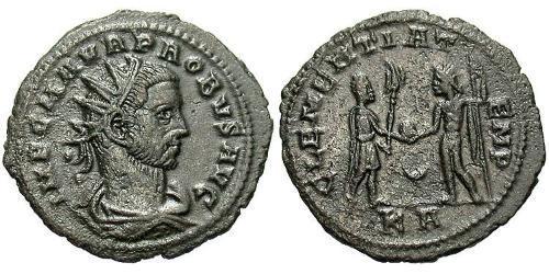 1 Antoninianus 羅馬帝國 銀/銅 Probus (232-282)