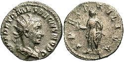 1 Antoninianus 羅馬帝國 青铜 Herennius Etruscus (227-251)