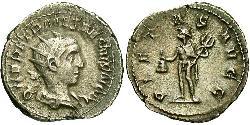 1 Antoninianus 羅馬帝國 青铜 Herennius Etruscus (227-251)