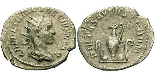 1 Antoninianus 羅馬帝國 青铜 Herennius Etruscus (227-251)