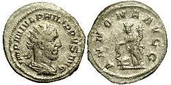 1 Antoninien Empire romain (27BC-395) Argent Philippe I (204-249)