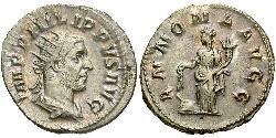 1 Antoninien Empire romain (27BC-395) Argent Philippe I (204-249)
