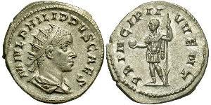 1 Antoninien Empire romain (27BC-395) Argent Philippe II (237-249)