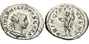 1 Antoninien Empire romain (27BC-395) Argent Philippe II (237-249)
