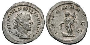 1 Antoninien Empire romain (27BC-395) Argent Philippe I (204-249)