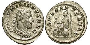 1 Antoninien Empire romain (27BC-395) Argent Philippe I (204-249)